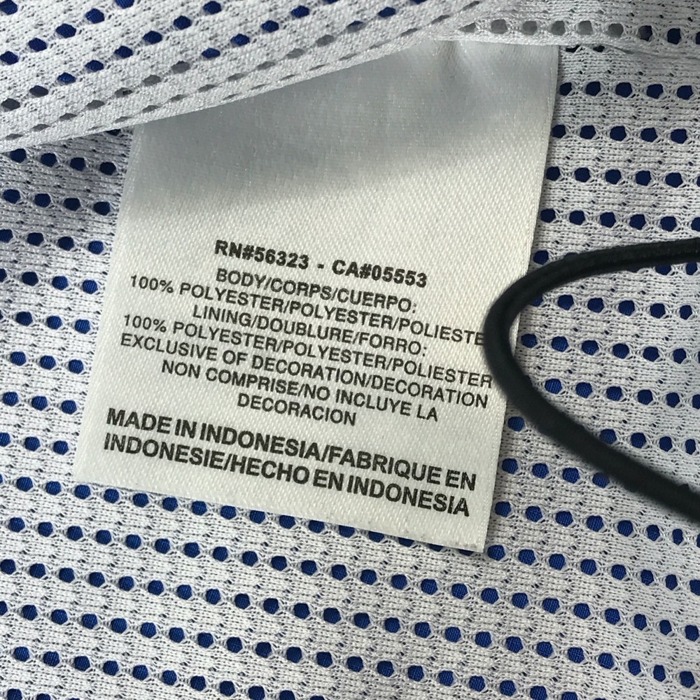 Nike Dri-Fit Windbreaker Jacket Men XXLT Blue Lined Full Zip Vented Zip Pockets - Picture 11 of 16
